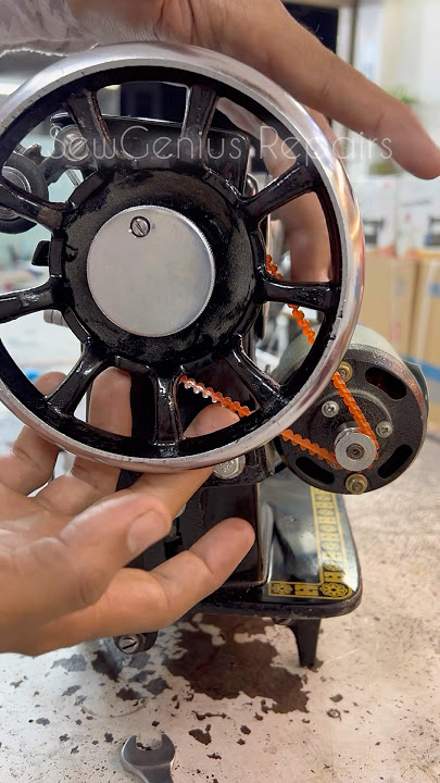 How to fit sewing machine motor| #sewingmachine motor fittings #motorfitting #sewing #viralshort