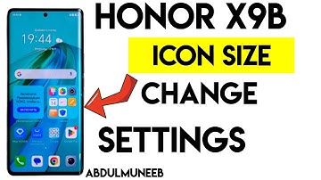 Honor X9b: How to Change Icon Size Settings (Step-by-Step Guide) #honorx9b #iconsize