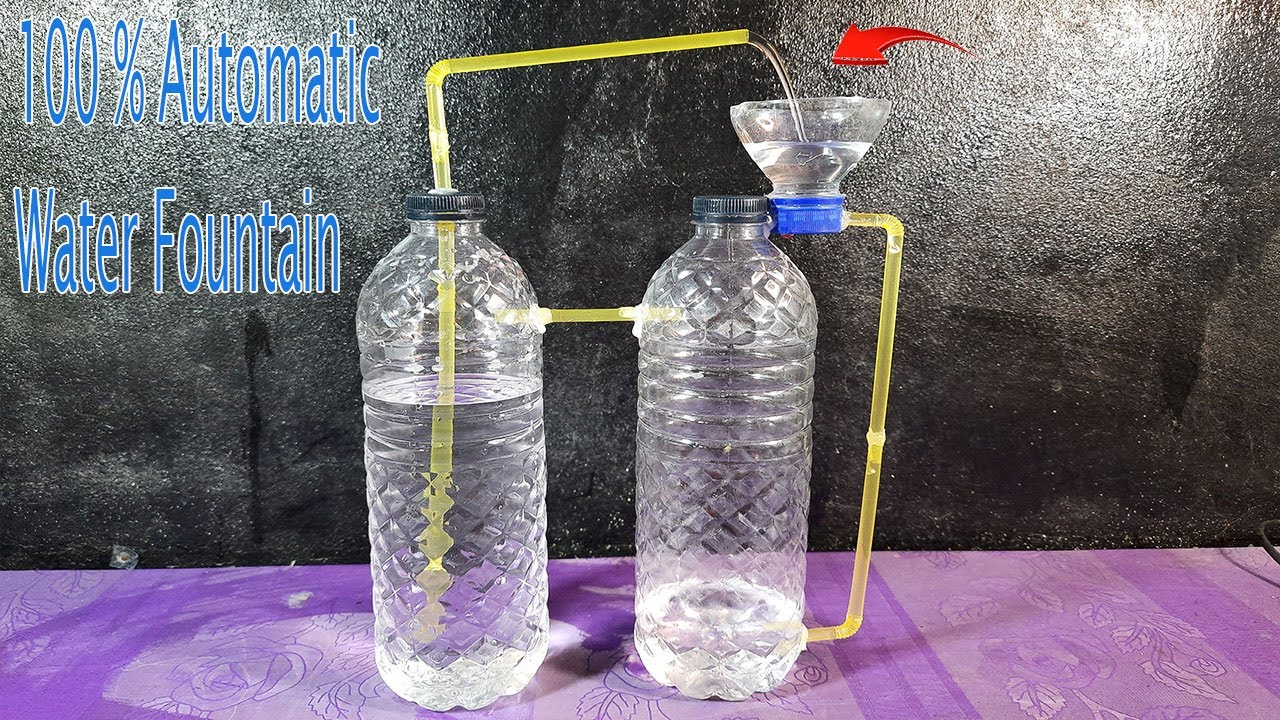 Making Water Fountain Without Electricity At Home From Discarded