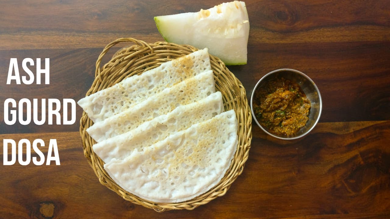ASH GOURD NEER DOSA ಬೂದು ಕುಂಬಲ ಕಾಯಿ ದೋಸೆ KUMBALA KAI
