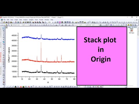 How to do stack plot using origin software // XRD data analysis // Stack plot // Origin tutorial