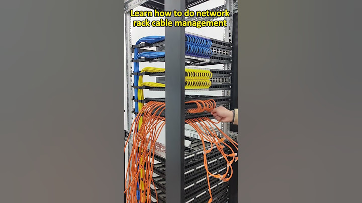 Learn how to do network rack cable management easily.