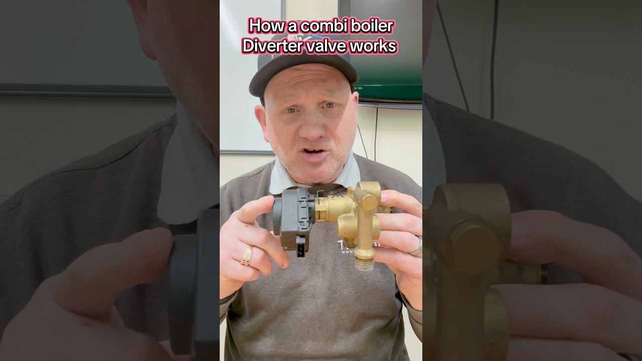 How a combi boiler diverter valve works 