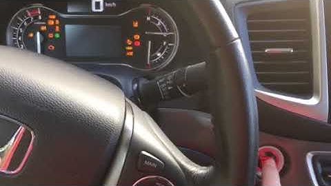2017 Honda Ridgeline Problem #1 - Start Button