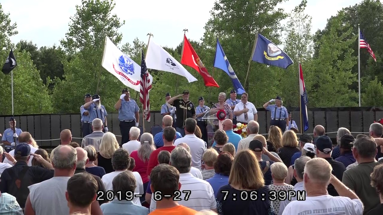 The Moving Wall Opening Ceremony in Harrisonville