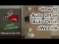 How to setup auto off, or auto on in Sonoff / eWeLink