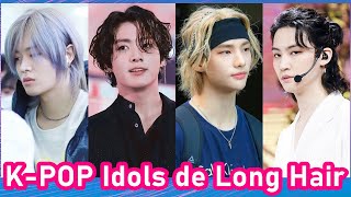 K-POP Idols de long hair