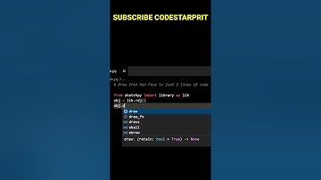 Python Tricks 😲 | Draw Iron Man Face in just 3 lines of Python code ✅