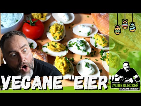 Vegane gekochte „Eier“. Der perfekte Partysnack und Frühstücksklassiker, rein pflanzlich.