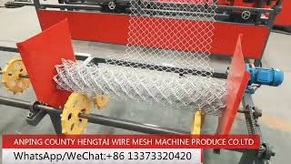 fully automatic chain link fence machine single wire feeding