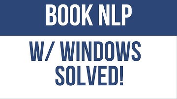 How to Install BookNLP on Windows (BookNLP 01)