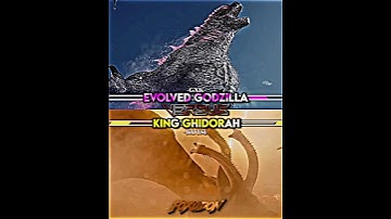 Evolved Godzilla vs King Ghidorah #godzilla #battle #edit #fyp