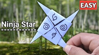 Ninja Star (Shuriken) - How To Make Ninja Star With Paper