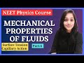 Fluid Mechanics Class 11th (Part-6)|Mechanical properties of Fluids #neetphysics