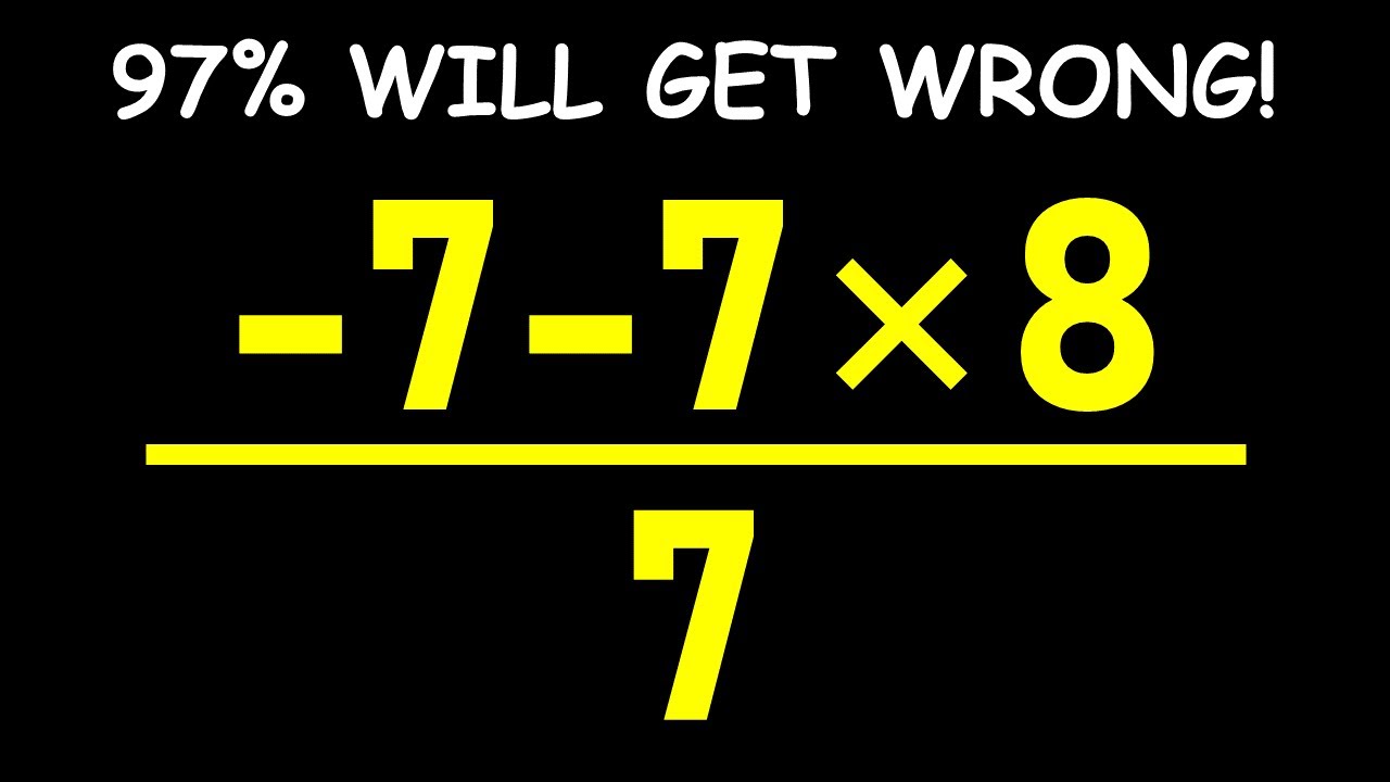 Most People Get This Simple Math Question Wrong!