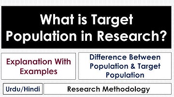 What is Target Population in Research?