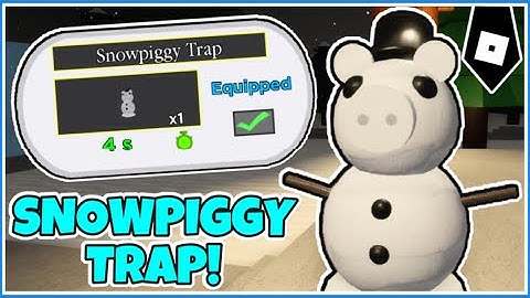 How to UNLOCK SNOWPIGGY TRAP + SHOWCASE in PIGGY! [WINTER HOLIDAY] (ALL STEPS!) - ROBLOX