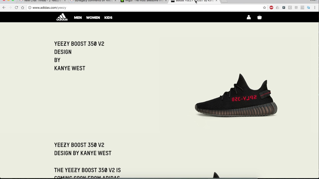 adidas yeezy website