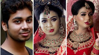 Male to Female Makeup Transformation 2020 | Boy to Girl Bridal Makeup | Amazing MtF Makeup Tutorial screenshot 1