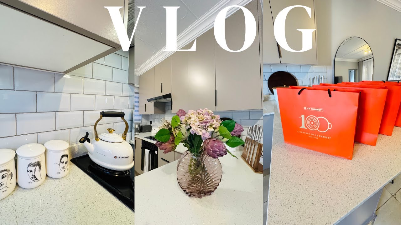 VLOG || Kitchen Reset Finale | Fitted  Dishwasher | Le Creuset Haul | Mini Groceries | SA YouTuber