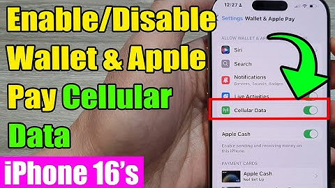 💳 How to Enable/Disable Wallet & Apple Pay Cellular Data on iPhone 16/16 Pro Max & iOS 18