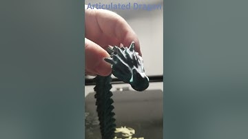 Articulated Dragon Print in Place 3D printed time lapse Full