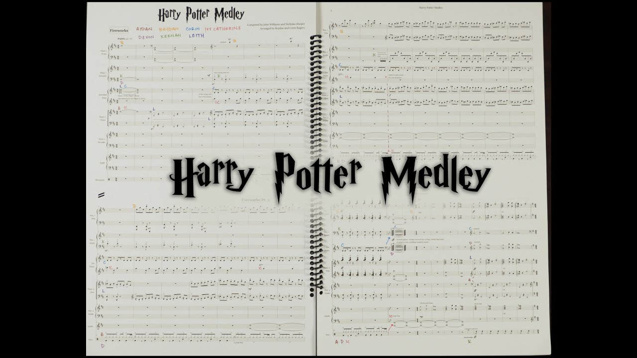 Harry Potter Medley Score Video - YouTube