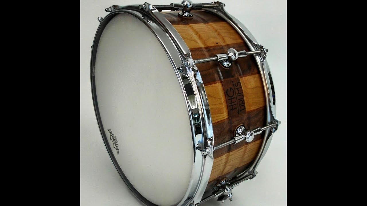 SNARE DRUM TEST HHG custom stave drums YouTube