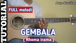 TUTORIAL Full melodi instrument GEMBALA -- RHOMA IRAMA || versi akustik termudah