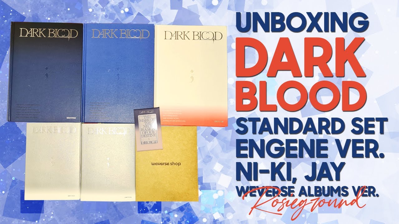 [UNBOXING] ENHYPEN - DARK BLOOD Standard Set