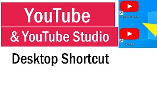 How To Create YouTube Desktop Shortcut | YouTube App For PC and Laptop | YouTube Studio App for PC