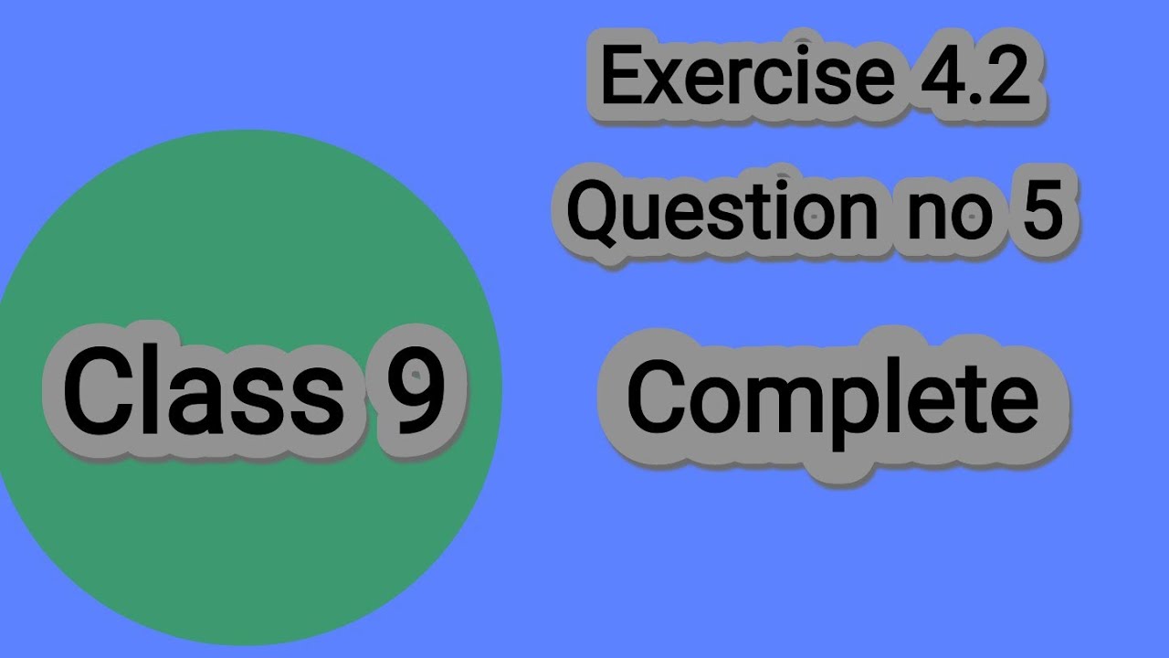 Class 9 Unit no 4 Exercise 4.2 Question no 15 || Punjab text book Class ...