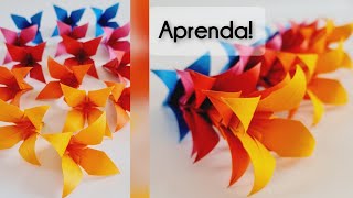 Aprenda fazer lírio de Origami