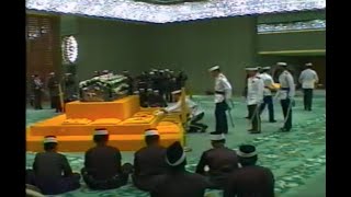 1986 coverage of the funeral for the father of the sultan of Brunei (unedited)