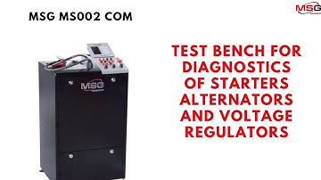 MS002 COM – Test bench for diagnostics of starters, alternators and voltage regulators