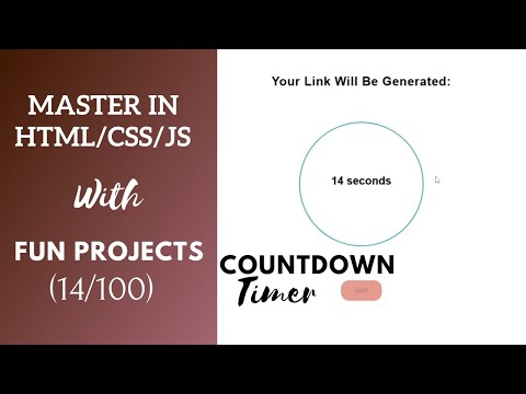 14- How to Create Countdown Timer | Master in html/css/js with Fun Projects (14/100)