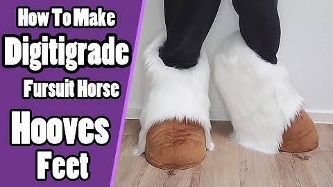 How To Make Digitigrade Fursuit  Horse Feet Hooves | Fursuit Tutorial + PDF Pattern