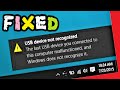 How to fix USB Device not recognized in Windows 10  8  7 (ENGLISH)