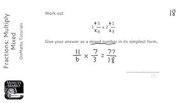 Fractions: Multiply Mixed (Grade 4) - OnMaths GCSE Maths Revision