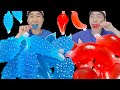 Mukbang PINK FOOD vs BLUE FOOD 핑크색 푸른 디저트 챌린지 디저트 먹방 Blue TikTok 틱톡젤리  째미먹방 (Eating Show)