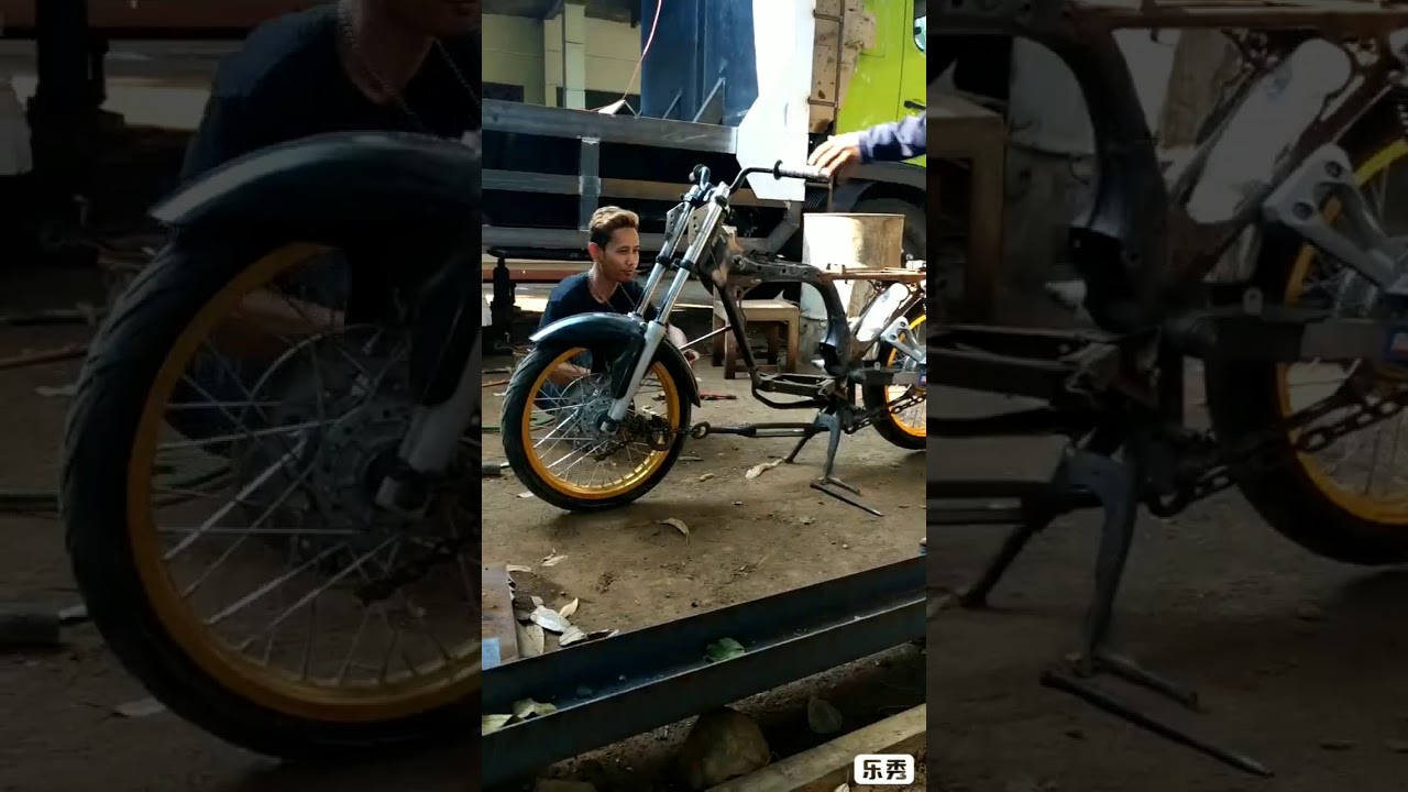 Proses nata rangka depan mp jadi cb biar terlihat jejek 