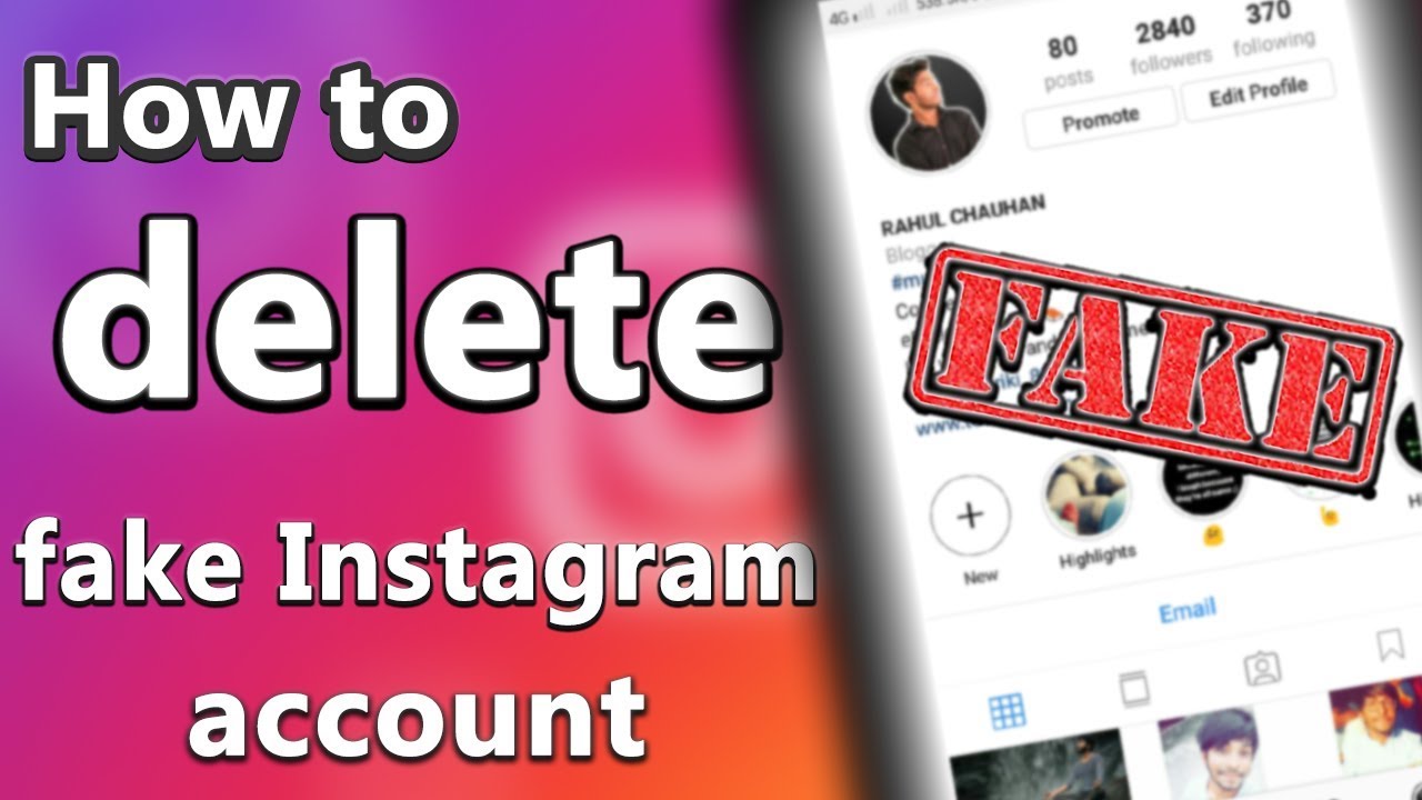 how to delete someone fake instagram account 100 working with proof - how to create fake instagram profile 100 working youtube