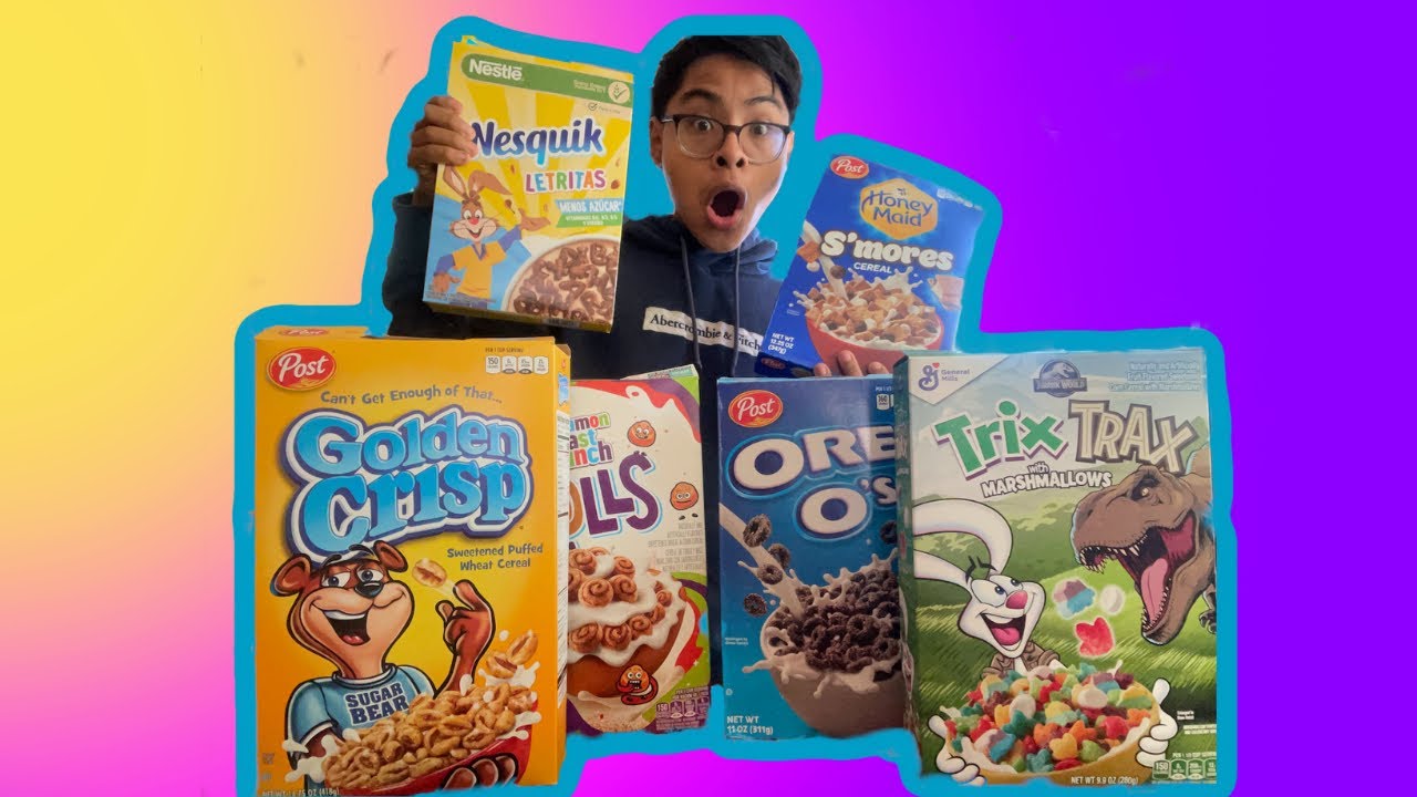 Trying Out Rare And Unique Cereals Youtube 