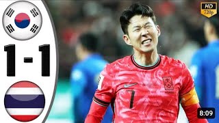 south Korea - Thailand 1-1| korea vs Thailand   HIGHLIGHTS | SON Heung min goal vs Thailand