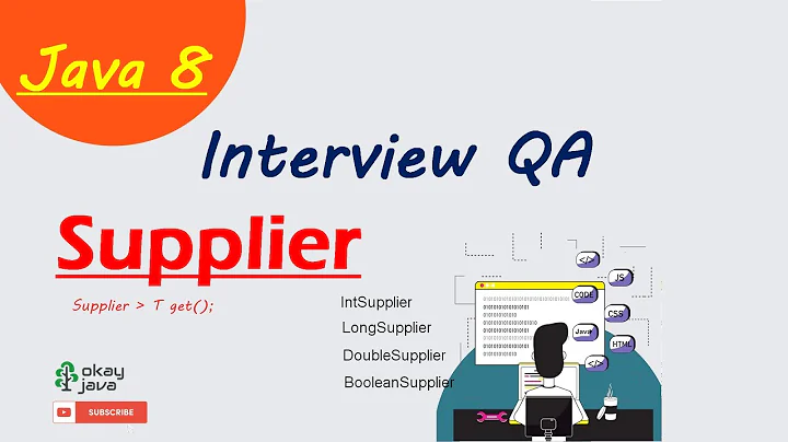 java 8 supplier functional interface | java 8 supplier | java 8 interview questions |  okay java