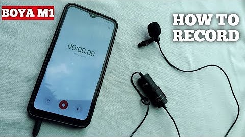 How to Record Audio in boya M1 Mic | How to Record voice Boya m1 Mic | How to use Boya m1 mic.