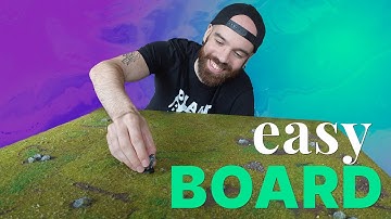 🌿 DnD Wilderness BOARD - How to make CHEAP Grass TERRAIN