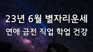 23년 6월 별자리운세 [연애 금전 사업 학업 건강]