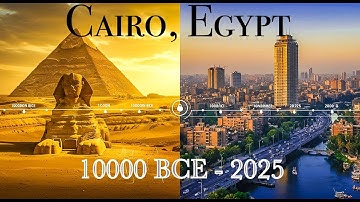 Cairo, Egypt -: - 4,000 BC vs 2025 AD (Complete AI Evolution)