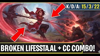 UNKILLABLE! 😱 100% INFINITE LIFESTEAL RUBY BUILD IS BROKEN #mobilelegends #mlbb #ruby #dd #pov